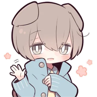👋 c0c52ac2 aufkleber, anime, hund, süß, cartoon telegram sticker