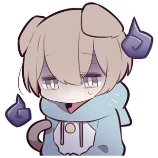 😢 dd82e4b2 Anime, Hund, Niedlich, Chibi, Geisterflamme telegram sticker