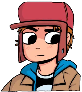 👀 606d93e4 Scott Pilgrim 스콧 필그림, 만화, 카툰, 캐릭터, 애니메이션 whatsapp sticker
