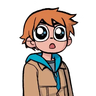 😲 14b20380 Scott Pilgrim Scott Pilgrim vs. the World Cartoon, Strip, Film, Indie, Personage telegram sticker