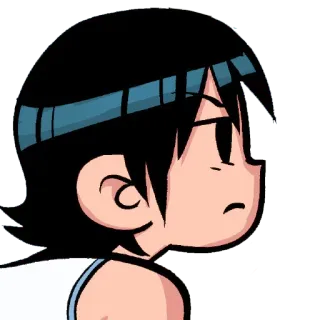 👀 651da091 Scott Pilgrim Scott Pilgrim vs. the World scott, pilgrim, cartoon, boos, geïrriteerd telegram sticker