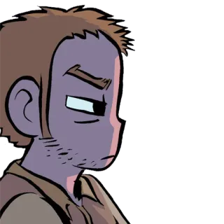 😒 9e382057 Stephen Stills Scott Pilgrim muziek, band, scott pilgrim, gitaar, strips telegram sticker