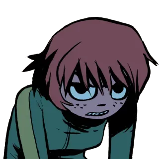 😡 a708720d Knives Chau Scott Pilgrim scott pilgrim, anime, personage, knives chau, cartoon telegram sticker