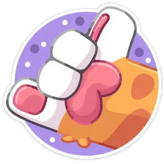 🤙 9aec5c48 рука, большой палец, мультфильм, иллюстрация, стикер telegram sticker