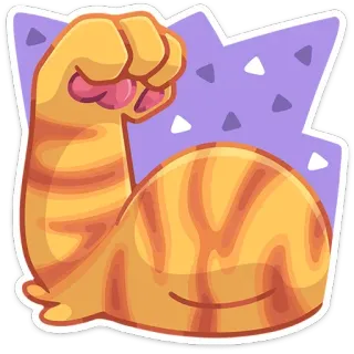 💪 b4438ac4 кот, мускул, сильный, бицепс, животное, питомец, мультфильм telegram sticker