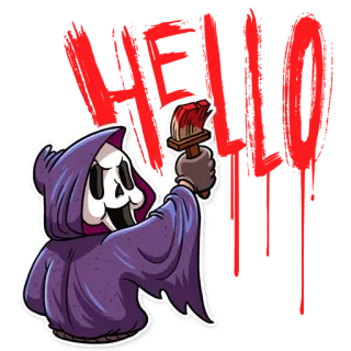 Scream telegram stickers