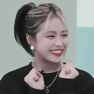 🍓 33c21524 glimlachend, vrouw, portret, persoon, vrolijk, oorbellen telegram sticker