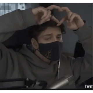 💞 2a3a6e9a TWITCH osoba, serce, gest, portret, mężczyzna, wewnątrz telegram sticker