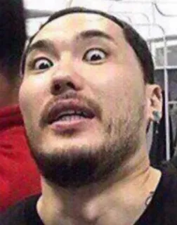 😳 96688ea7 脸, 肖像, 男人, 表情, 表情包, 搞笑 whatsapp sticker