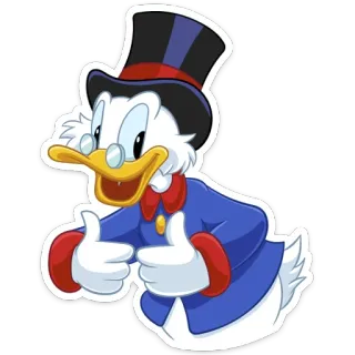 Скрудж МакДак whatsapp stickers