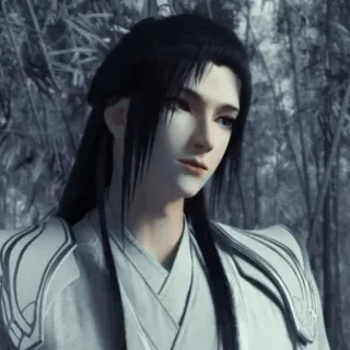 🌱 41118483 Anime, Postać, Azjata, Mężczyzna, Białe ubrania telegram sticker