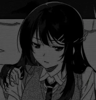 🌟 1c0c041b Anime, Mädchen, Traurig, Manga, Teenager, Schuluniform whatsapp sticker