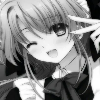 🌟 53cf6d02 Anime Mädchen, Maid, Süß, Manga, Cartoon, Fröhlich whatsapp sticker