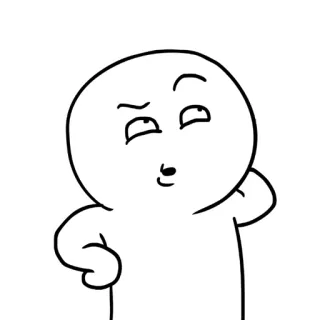 🤔 10f0845e 만화, 캐릭터, 생각, 질문 telegram sticker