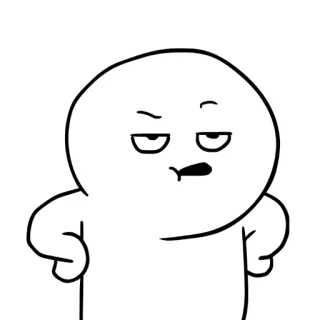 🗣 60f85623 만화, 기분, 표정, 캐릭터 telegram sticker