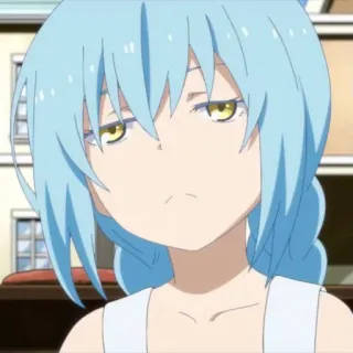 😒 5da020bd Rimuru Tempest That Time I Got Reincarnated as a Slime Anime, Karakter, Rimuru, Tempest, Slime, Isekai telegram sticker