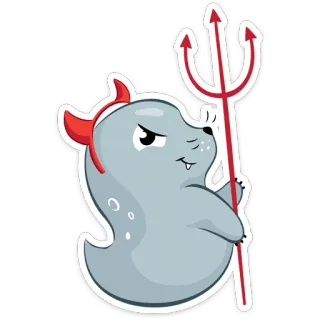 Соня / Sonya the seal telegram stickers