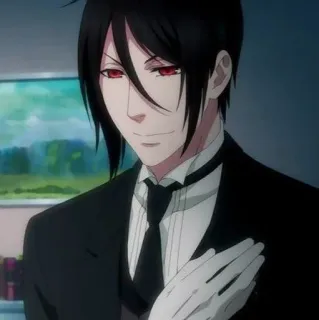 🔌 53742d61 Sebastian Michaelis Black Butler Anime, Manga, Butler, Iblis, Sebastian Michaelis whatsapp sticker