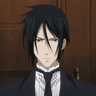 ⛓ 1eeea74e Sebastian Michaelis Black Butler anime, butler, sebastian, black butler, anime character telegram sticker