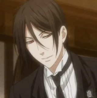⛓ 22618ef3 Sebastian Michaelis Black Butler anime, manga, butler, sebastian michaelis, black butler telegram sticker