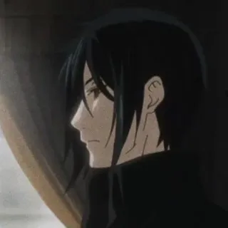 ⛓ 44543e06 anime, man, black hair, character telegram sticker