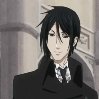 ⛓ 5a17724b Sebastian Michaelis Black Butler anime, manga, butler, demon, sebastian, black butler telegram sticker