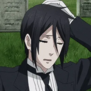 ⛓ 613432d6 Sebastian Michaelis Black Butler anime, butler, sebastian, michaelis, black butler telegram sticker
