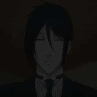 ⛓ 729e0742 Sebastian Michaelis Black Butler anime, manga, demon, butler telegram sticker