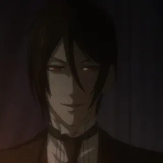 ⛓ cc0837d3 Sebastian Michaelis Black Butler anime, sebastian michaelis, black butler, butler, demon telegram sticker