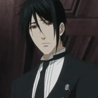 ⛓ da26998d Sebastian Michaelis Black Butler anime, manga, sebastian michaelis, black butler telegram sticker