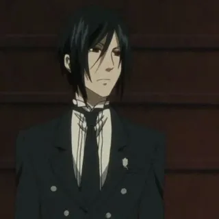 ⛓ ef46df90 Sebastian Michaelis Black Butler anime, butler, sebastian michaelis, black butler telegram sticker