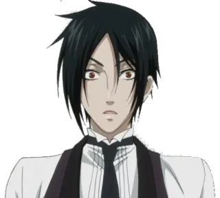 😳 76c7bb6e Sebastian Michaelis Black Butler Anime, Manga, Maggiordomo, Demone, Sebastian Michaelis, Black Butler, Kuroshitsuji whatsapp sticker