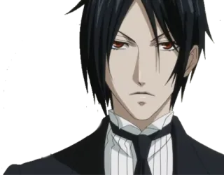 😒 b7958323 Sebastian Michaelis Black Butler Anime, Demone, Maggiordomo, Black Butler, Sebastian Michaelis, Kuroshitsuji whatsapp sticker