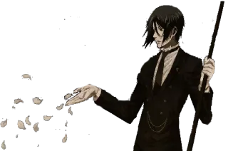 😥 ccd82a96 Sebastian Michaelis Black Butler Anime, Sebastian, Michaelis, Black Butler, Demone, Maggiordomo whatsapp sticker