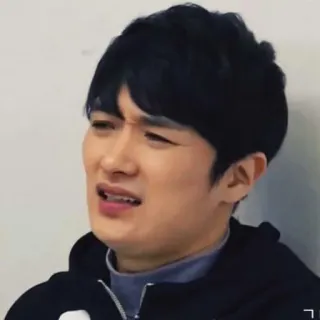 😕 022e376b homme, visage, expression, dégoût, grimace, asiatique telegram sticker