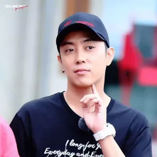 ☝ 08e2ed3e YOU SPECIAL homme, portrait, visage, coréen, chapeau telegram sticker