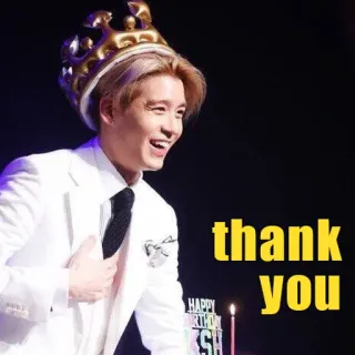🙏 358b8b50 thank you merci, salutation, fête, roi, couronne, joyeux anniversaire telegram sticker