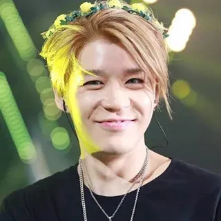 😊 b456c5c8 personne, homme, masculin, souriant, k-pop, chanteur, idole, portrait telegram sticker