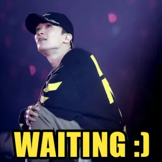 ⏳ bc3aa184 WAITING :) Attente, Expression, Personne, Anticipation, Humeur telegram sticker