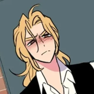 😡 e62ecdc6 dibujos animados, rubia, ilustración, anime telegram sticker