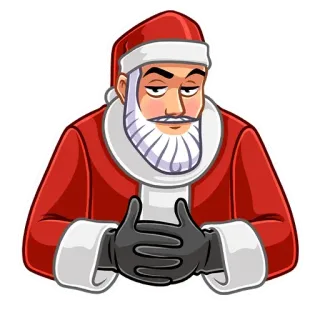 😐 4ef5d73a Weihnachtsmann, Weihnachten, Feiertag, Festlich, Dezember, Winter telegram sticker