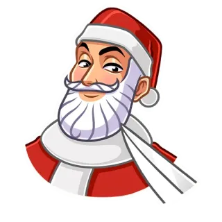 🔪 61f20efd Santa Claus Weihnachtsmann, Weihnachten, Feiertag, festlich, Winter, Feier, Geschenk, fröhlich telegram sticker