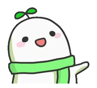 😄 bc709d6d słodkie, kawaii, roślina, kreskówka, postać, przyjazny, zielony telegram sticker