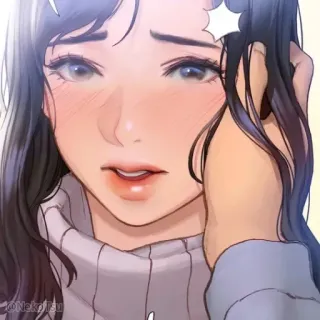 ☺️ 25dc3422 женщина, аниме, милая, девушка, манга, иллюстрация whatsapp sticker