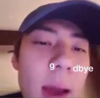 👑 ef9abb54 g^ -dbye 人, 脸, 男人, 男性, 再见, 表情 telegram sticker