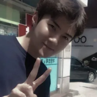 🕸️ 40534bf0 男人, 人, 肖像, 和平, 手势, 亚洲人 telegram sticker