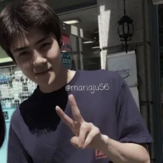 🕸️ bd6f358a @mariaju56 人物, 和平标志, 肖像, 自拍, 快乐, 男人 telegram sticker