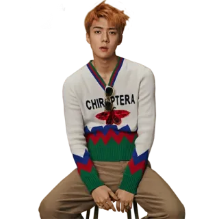 😯 6d6daf0e CHIRAPTERA pria, sweater, mode, potret, bergaya whatsapp sticker