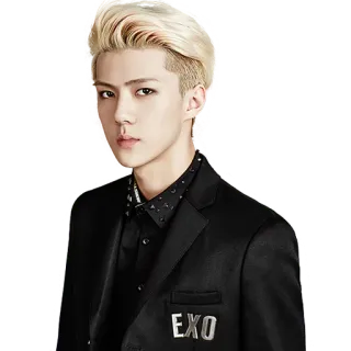 🙂 76e34c8f Sehun EXO kpop, exo, idola, penyanyi, selebriti, korea whatsapp sticker