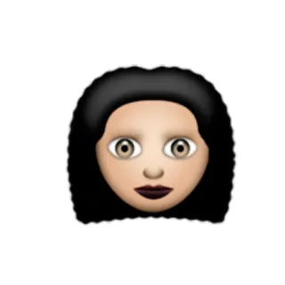 🔄 c223b33a Emoji, Faccia, Donna, Bruna, Persona telegram sticker